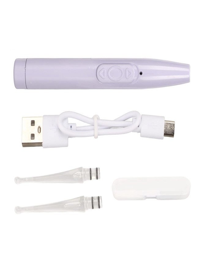 Betued LED Ear Pick Spoon, Kids Ear Wax Removal Spoon, USB Rechargeable Flashlight Round Tip LED Ear Pick Spoon LED Ear Spoon Scrubs and Body Treatments - Image 5